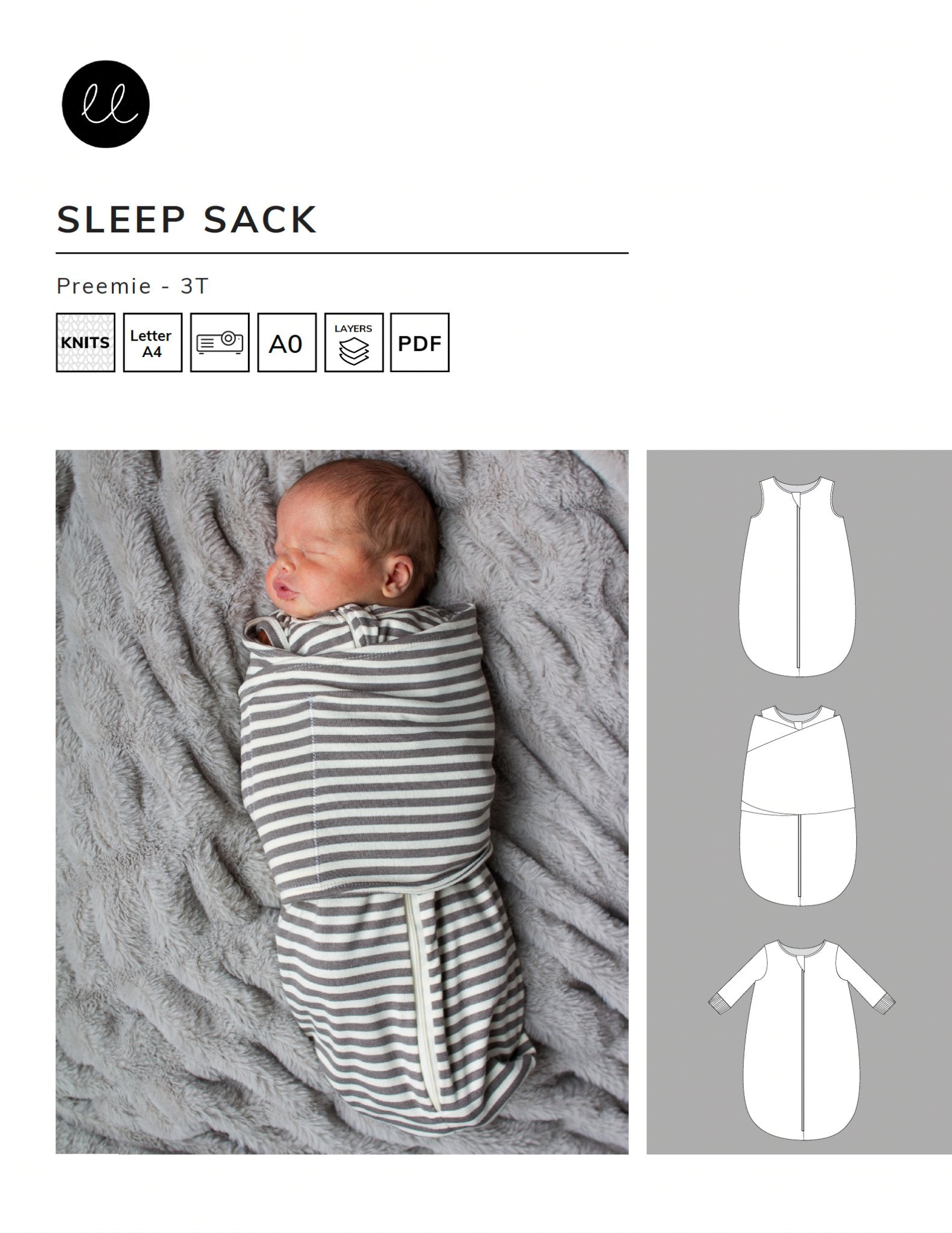 Seamless Baby Swaddle Sleep Sack Custom Logo Program with CPC Certified Compliance