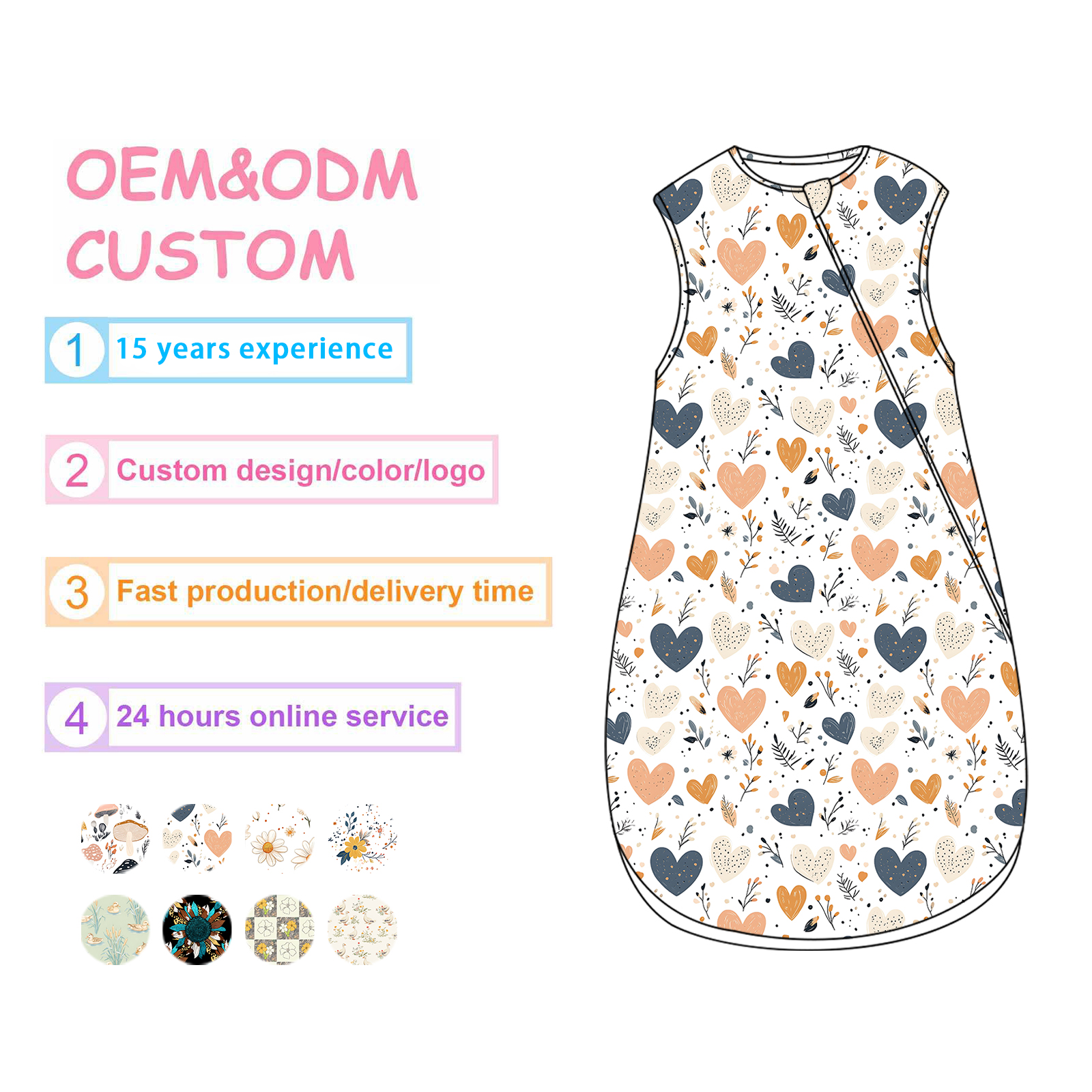 Mass Production Summer Baby Sleep Sack Factory Scalable Solutions for Big Brands