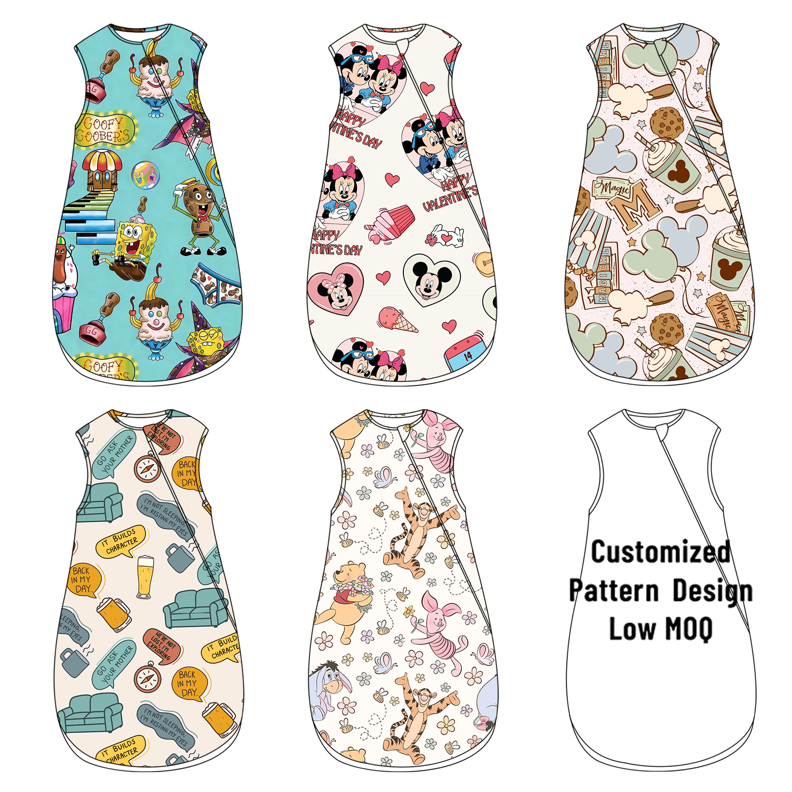 Back Zip Sleep Sack Toddler Exporter Supporting Flexible Customization Low MOQ