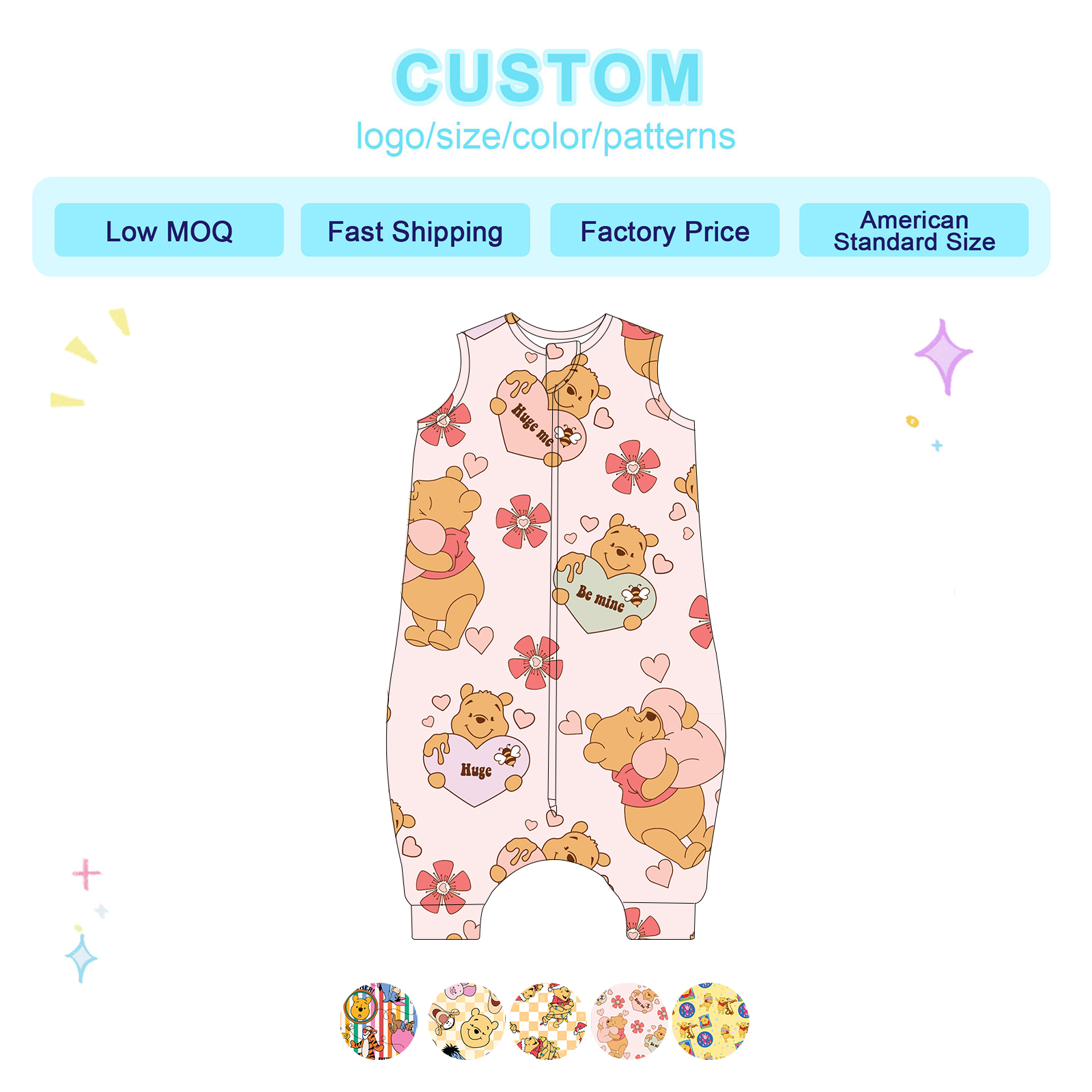 Tiered Pricing Oem Baby Sleeping Bag Manufacturer Bulk Wholesale Bulk Discounts for Oeko Tex Certifi