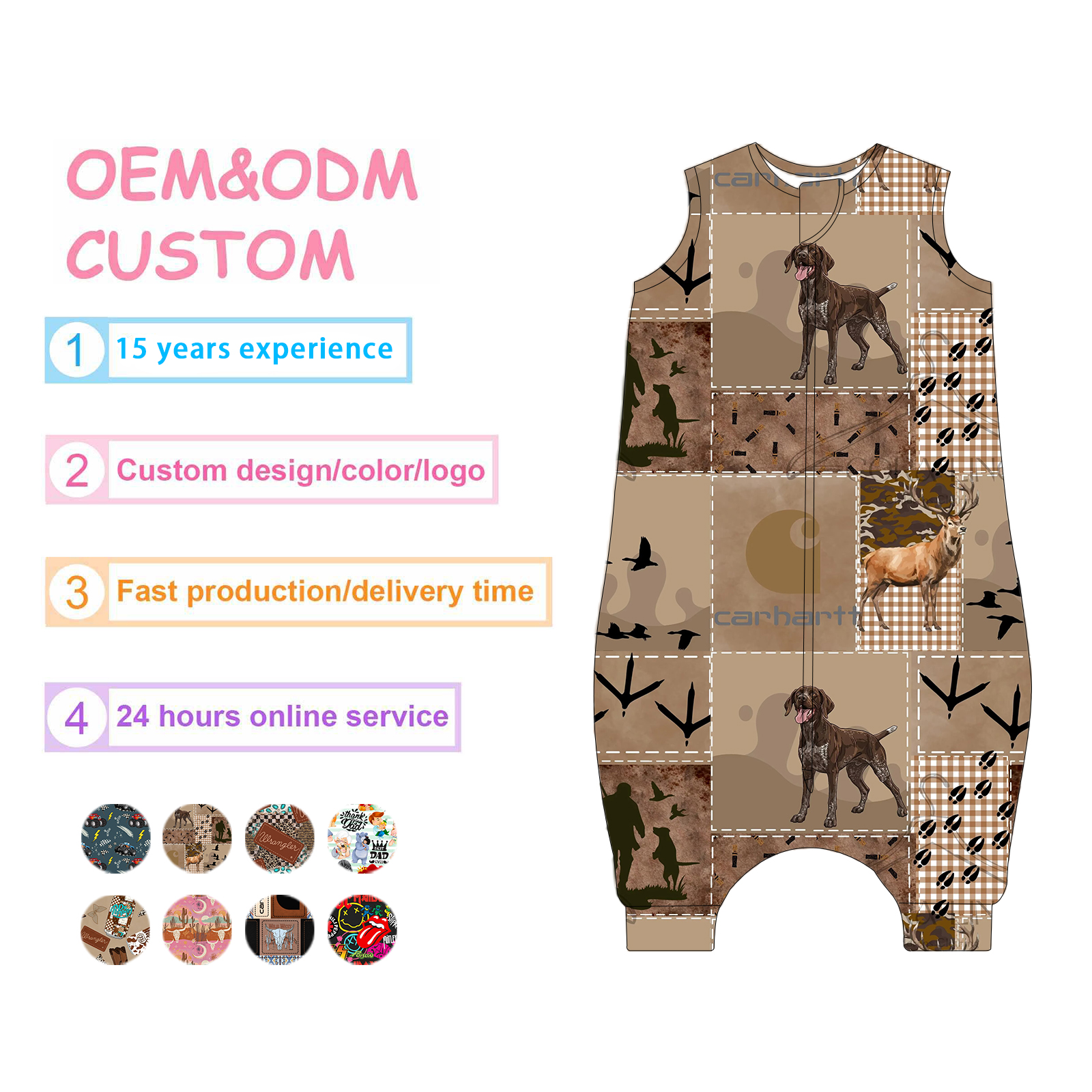 Bamboo Baby Sleep Sack Detachable Sleeves Factory Supporting White Label Clothing Low MOQ