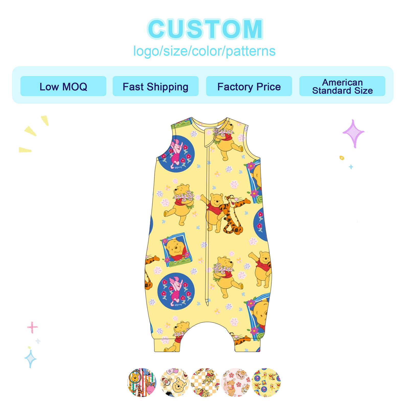Unique Infant Wrap Sleeping Bag Bulk Wholesale Small Batch Collections for Modern Brands