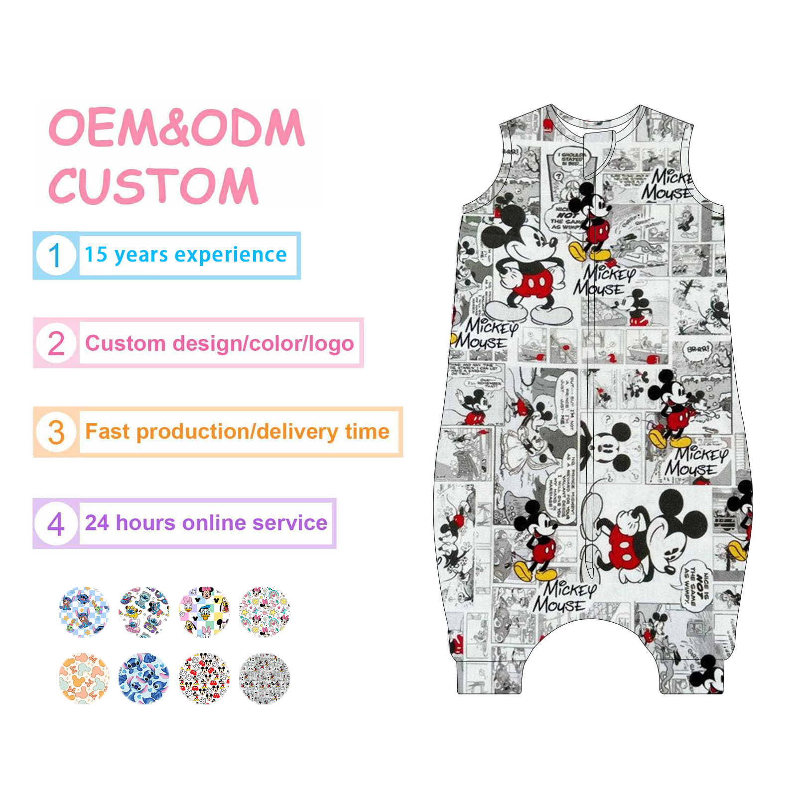 Bamboo Baby Sleepwear Wholesale Direct Mill Supporting Tiered Pricing Contracts Low MOQ