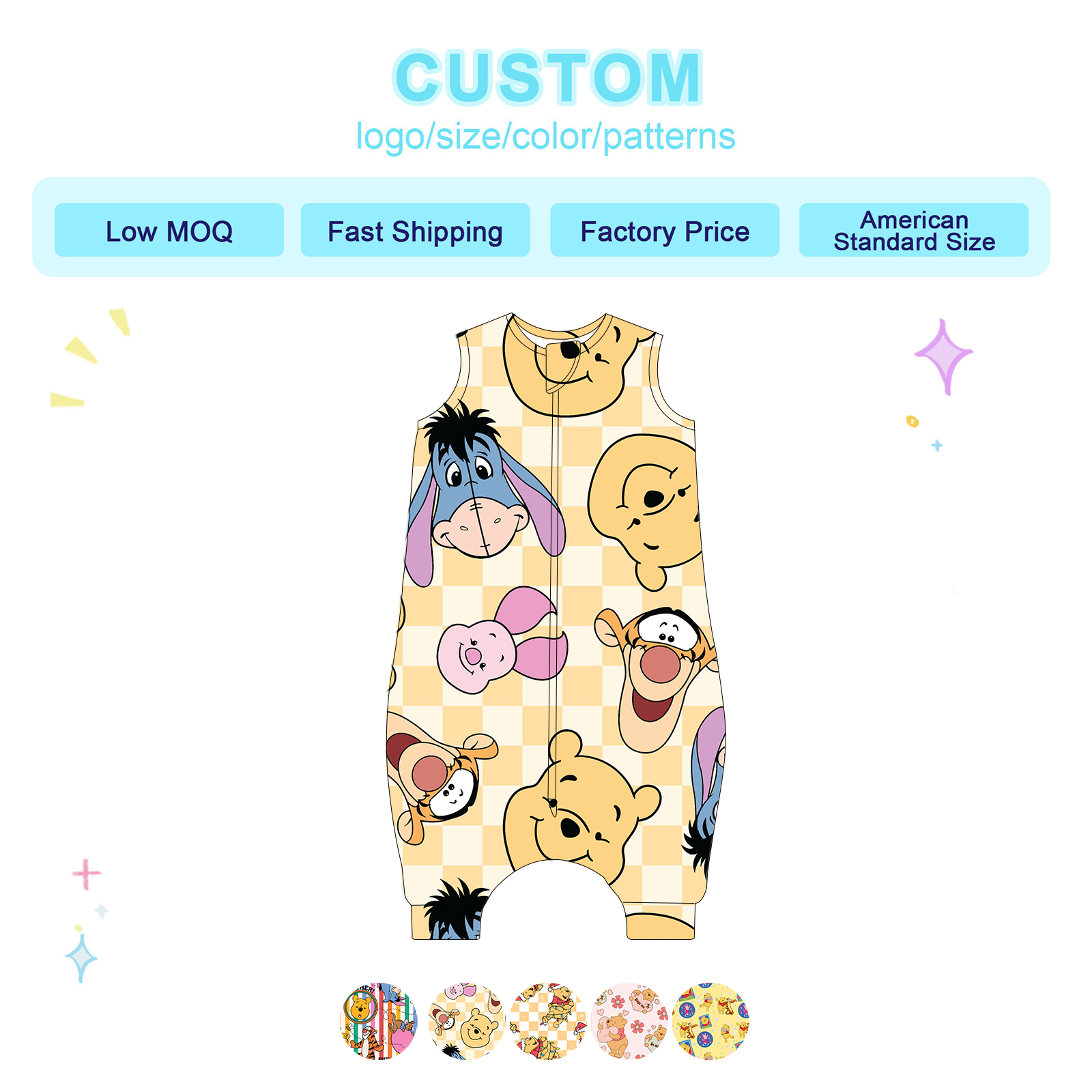 Tiered Pricing Bamboo Organic Sleeping Bag Wholesale Bulk Discounts for CPSC Tracking Tag Collection