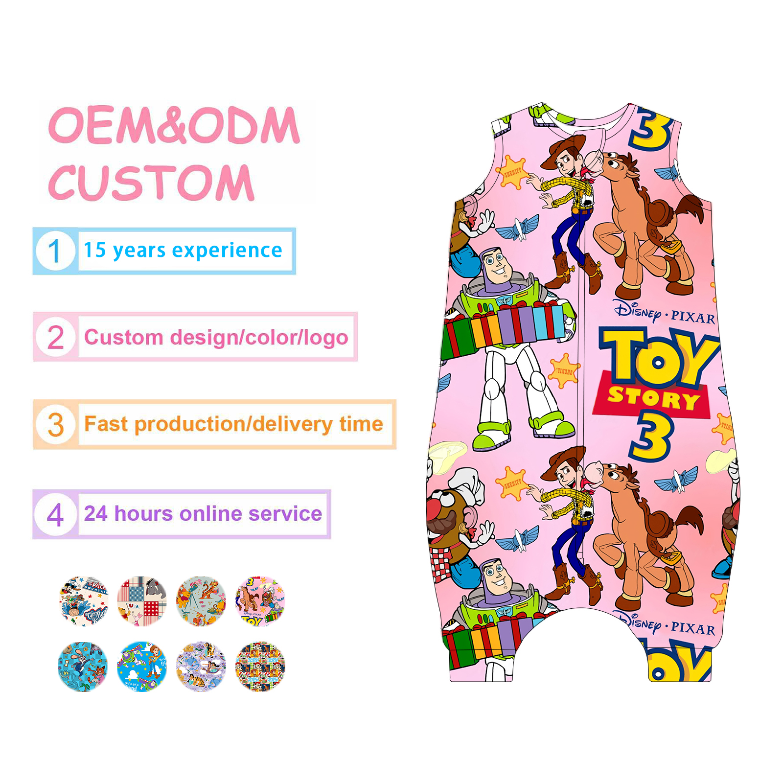 Bespoke Organic Cotton Baby Sleeping Bags Source Factory Curated Styles for Independent Boutiques