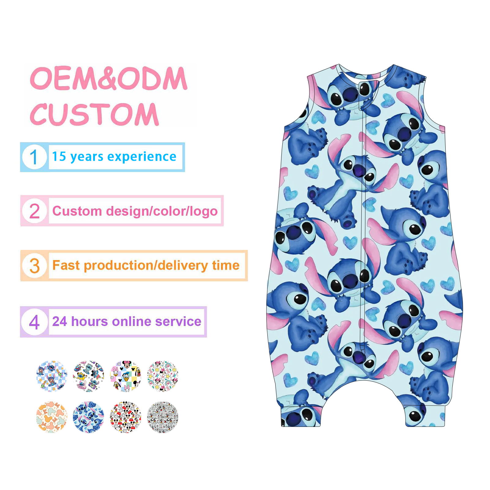 Bespoke Baby Swaddle Sleep Sack Bamboo Factory Curated Styles for Independent Boutiques