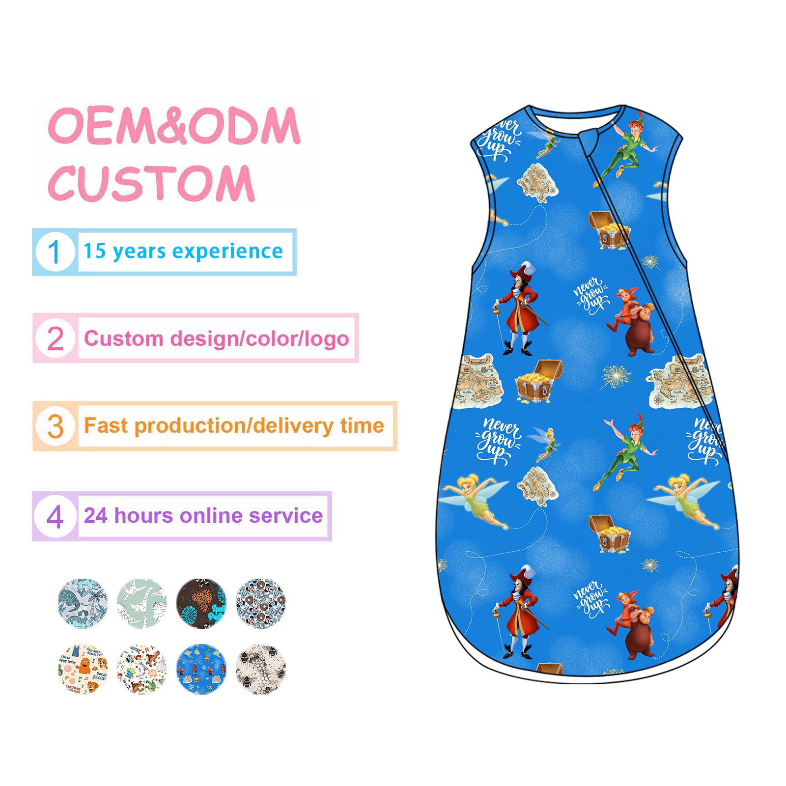 Verified Baby Sleeping Bags Bamboo Ready to Ship Stocks Partner Fully SMETA Approved Compliant Manuf