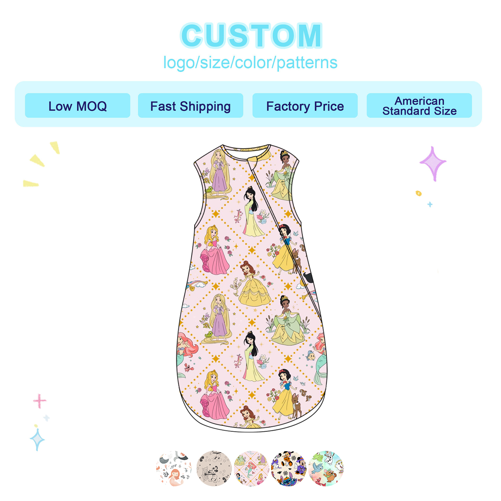 Tiered Pricing Baby Sleeping Bags Bamboo Arms OEM Services Bulk Discounts for CE Approved Collection